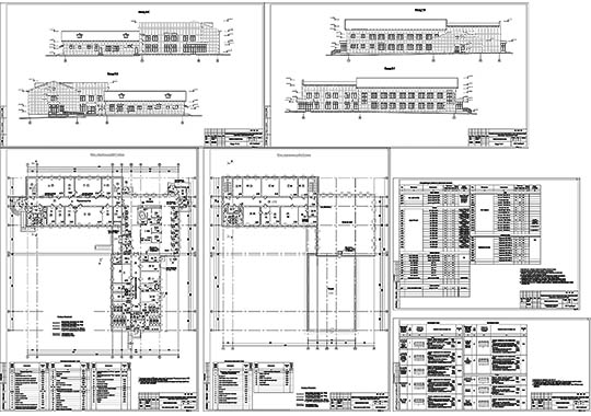 Проект административного корпуса зоопарка - скачать бесплатно DWG файл Проект административного корпуса зоопарка - файл чертежа в формате DWG.
